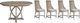 Bernards Citrus Heights 5-Piece Brown/White Round Dining Table Set-0