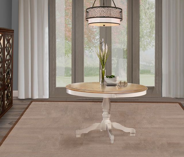 HH2 Home Bayberry Two-Tone Round Pedestal Dining Table-2