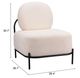 Zuo® Modern Arendal Vanilla Accent Chair-1