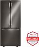 LG 30" 21.8 Cu. Ft. 3-Door French Door Refrigerator-Black Stainless Steel-3