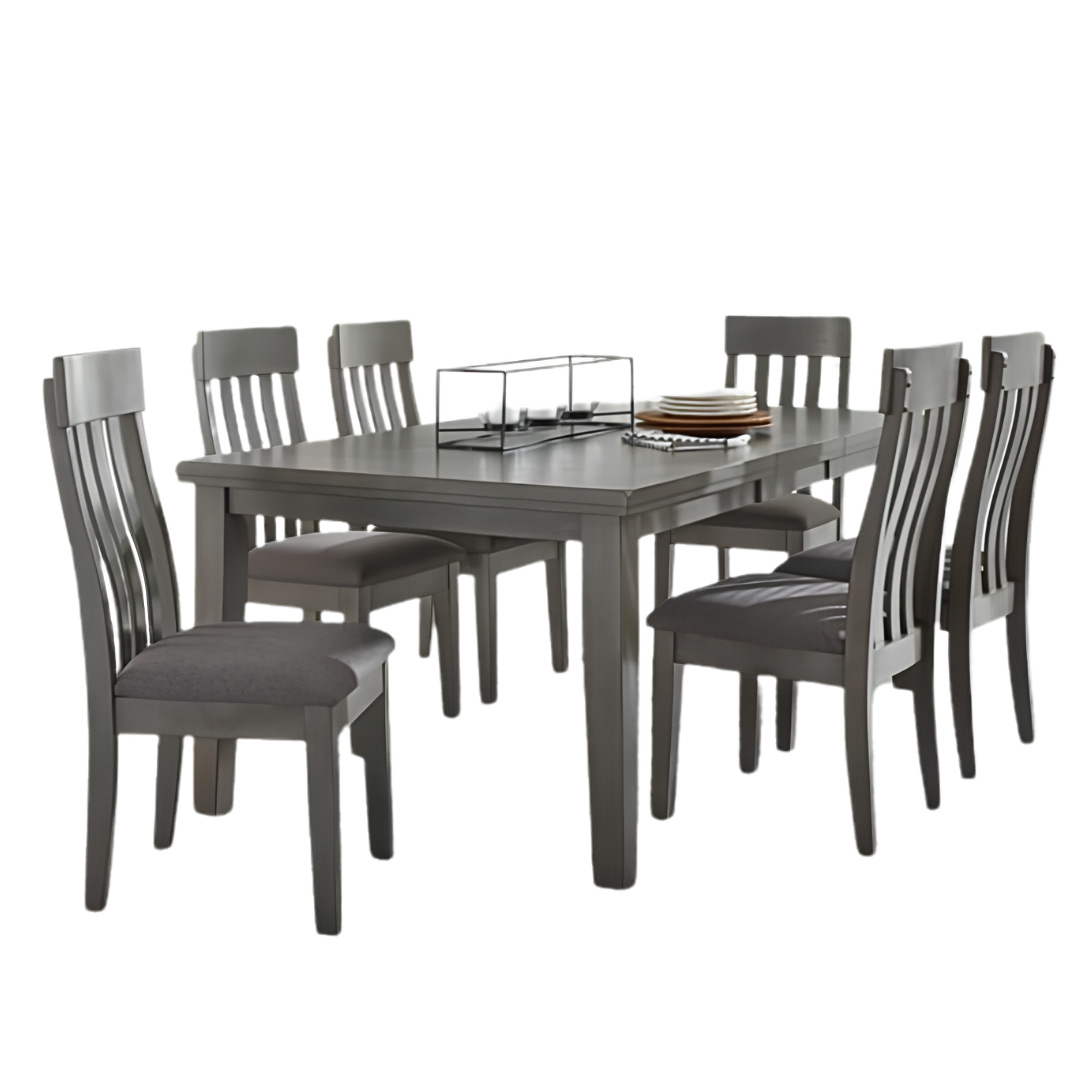 Hallanden 7 Piece Gray Dining Table Set