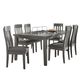 Signature Design by Ashley® Hallanden 7 Piece Gray Dining Table Set (Floor Model)-0