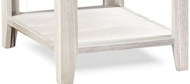 aspenhome® Eastport Drifted White End Table with Brown Top -2