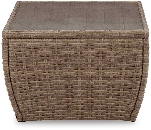 Signature Design by Ashley® Sandy Bloom Beige Outdoor Coffee Table-1
