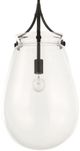 Uttermost® Dewdrop Clear/Matte Black Pendant-5