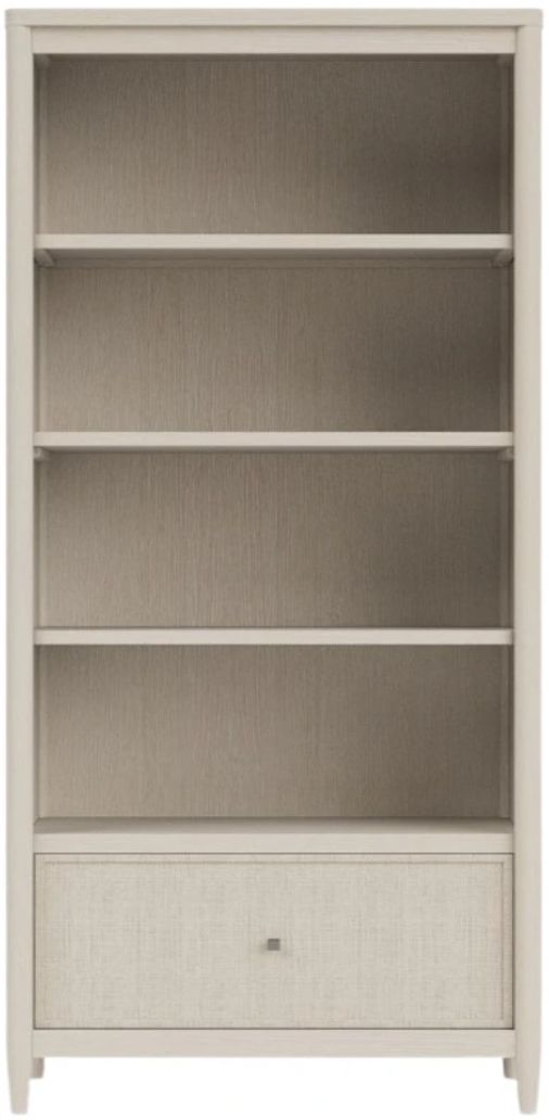 Riverside Furniture Maren White Sand Drawer Bookcase-2