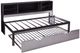 ACME Furniture Renell Black/Silver Twin Storage Daybed with Trundle-4