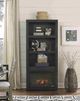 Aspenhome® Avery Loft Ghost Black Fireplace Display Case-1