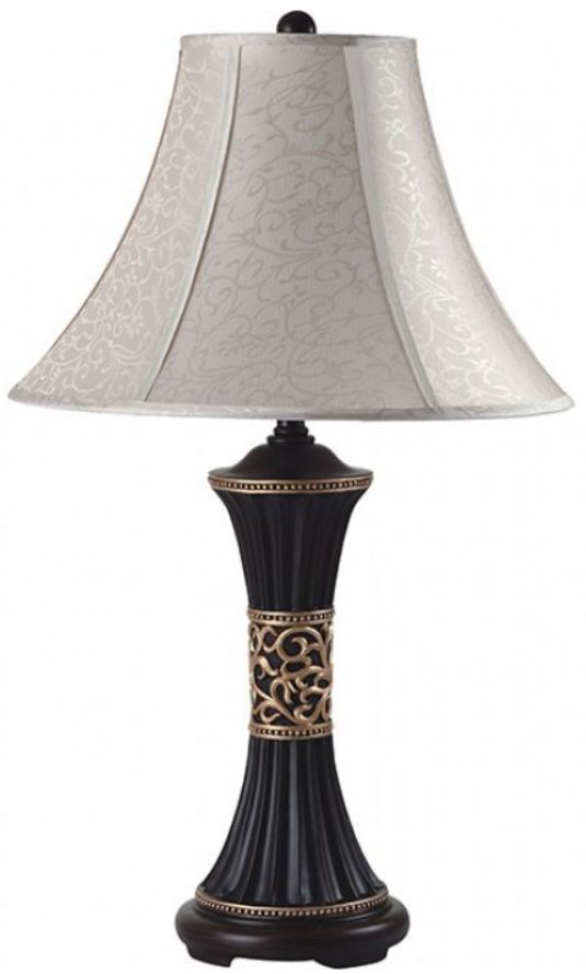 Furniture of America® Naya 2-Piece Espresso Table Lamp Set-0