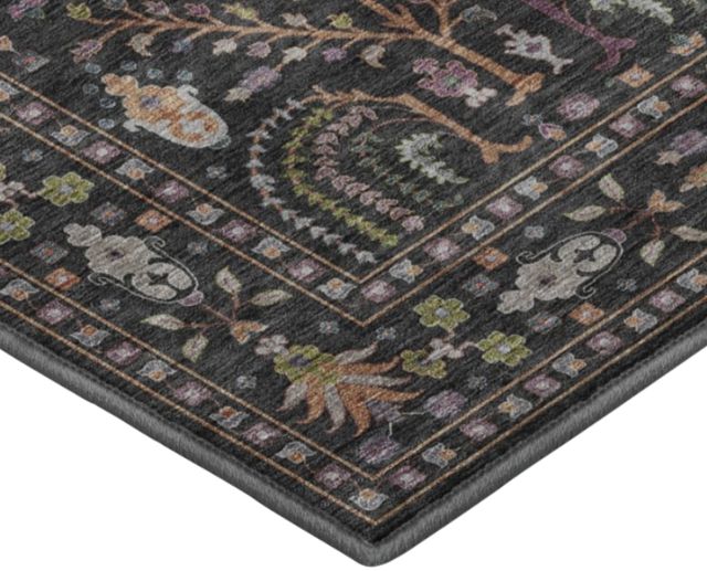 Dalyn™ Rug Company Hatay HY5 Black 5'x8' Area Rug-1