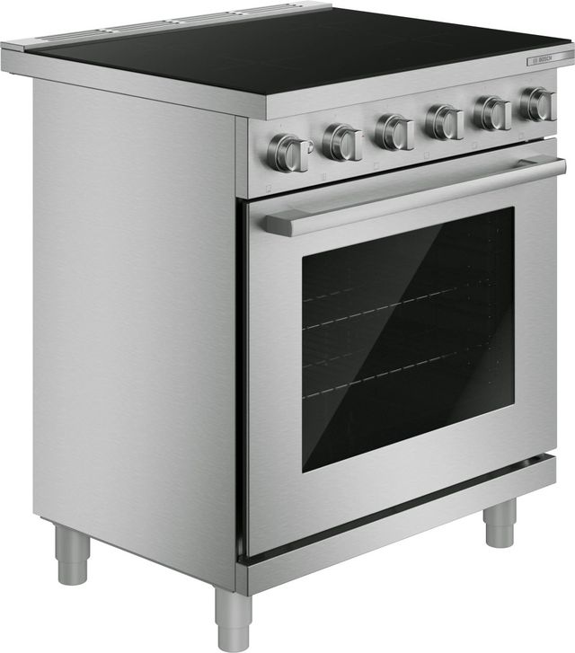 Bosch® 500 Series 30” Stainless Steel Pro Style Induction Range with Air Fryer-3