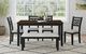 Elements International Brooks 6-Piece Black/Gray/Medium Brown Dining Set-1