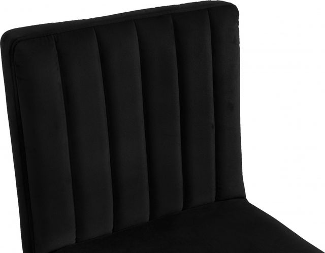 Meridian Furniture Joel Black Velvet Adjustable Stool-2