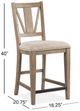Magnussen Home® Paxton Place Baja Fog/Dovetail Gray Counter Chair-2