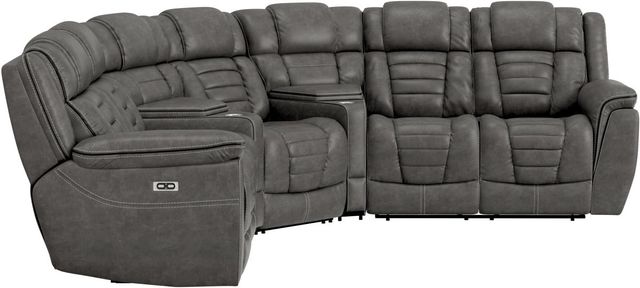 Emerald Home Rosenberg 5-Piece Gray Shadow Power Reclining Sectional-3