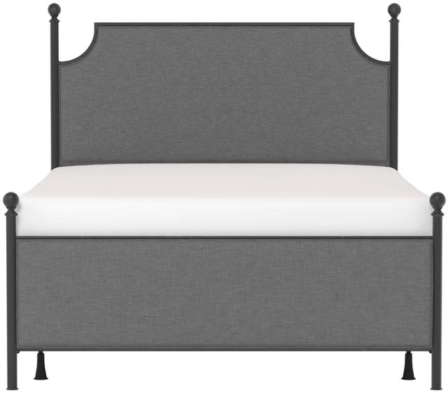 HH2 Home McArthur Matte Black/Gray Queen Panel Bed without Frame-2
