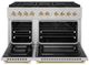 ZLINE Autograph Edition Paramount 48" 6.7 Cu. Ft. Satin Stainless Steel Dual Fuel Range with 8 Burner DuoPro™ Cooktop and Dual Ovens in Polished Gold Accents-3