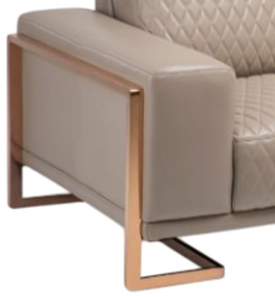 Michael Amini® Mia Bella Beige/Rose Gold Loveseat-2