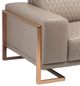 Michael Amini® Mia Bella Beige/Rose Gold Loveseat-2