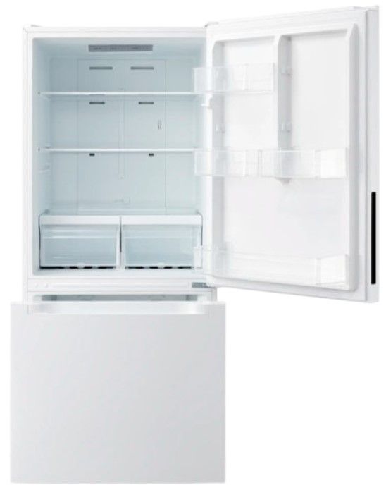 Element® 30 in. 18.7 Cu. Ft. White Bottom Freezer Refrigerator -1