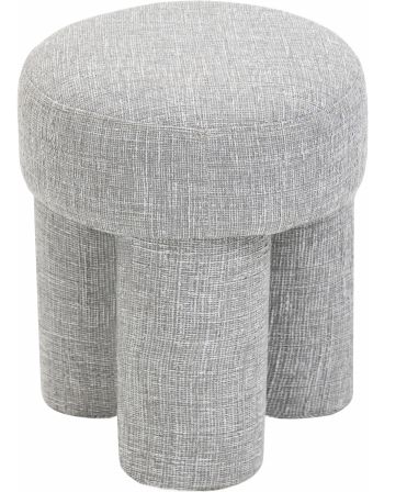 Meridian Furniture Larson Grey Ottoman/Stool					-0