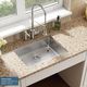 Elkay Crosstown® 2-Piece Polished Satin 25" x 22" x 6" 2-Hole Single Bowl Dual Mount ADA Sink Set-4
