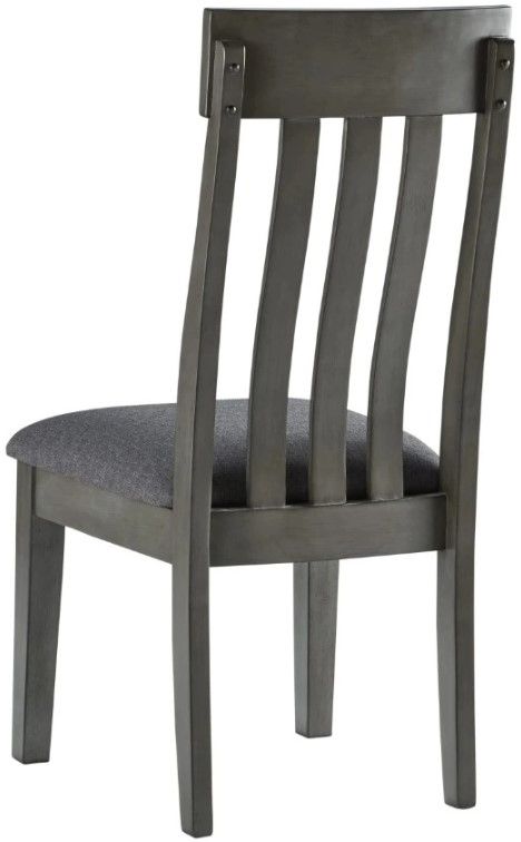 Signature Design by Ashley® Hallanden Antiqued Gray Dining Side Chair-2