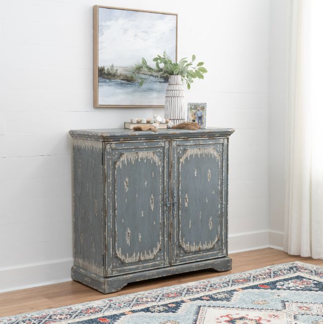 Coast2Coast Home™ Brenna Antique Blue Accent Cabinet-1