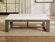 Steve Silver Co. Calla White Marble Top Cocktail Table with Driftwood Base-1
