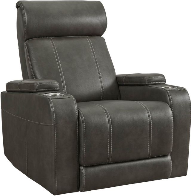 Signature Design by Ashley® Screen Time Graphite Power Recliner-1