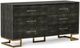 VIG Furniture Modrest Howard Shagreen Gray/Gold Leatherette Dresser-0