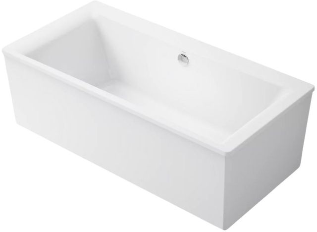 KOHLER® Stargaze® White 72" x 36" Freestanding Bath with Fluted Shroud-0