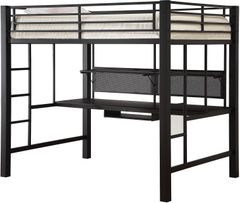 Coaster® Avalon Black Metal Full Youth Loft Bed