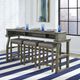 Liberty Furniture Hayden Way 4-Piece Gray Wash Console Bar Table Set-0
