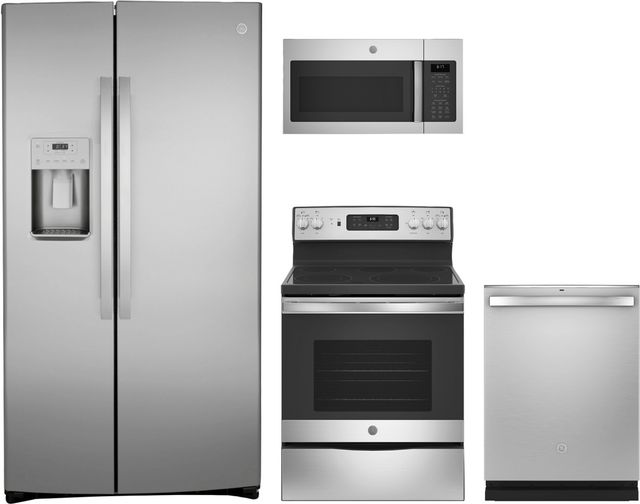GE® 4 Piece Kitchen Package-Stainless Steel-0