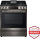 LG 30" PrintProof™ Black Stainless Steel Slide-In Gas Range-1