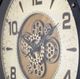 YHD Black/Gold Venetian Round Gear Clock-4