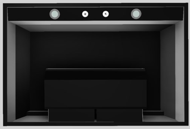 Vent-A-Hood® Designer Series 36" Black Wall Mounted Range Hood-2