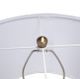 A & B Home Gold/White Cone Table Lamp-4