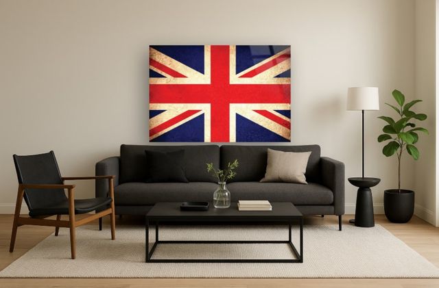 Classy Living Wordly Vintage British Flag Wall Art-1