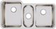 Elkay Lustertone® Classic Lustrous Satin 40" x 21" Triple Bowl Undermount Sink-1