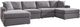 Signature Design by Ashley® Modmax 4-Piece Granite U-Shape Double Chaise Sectional-0