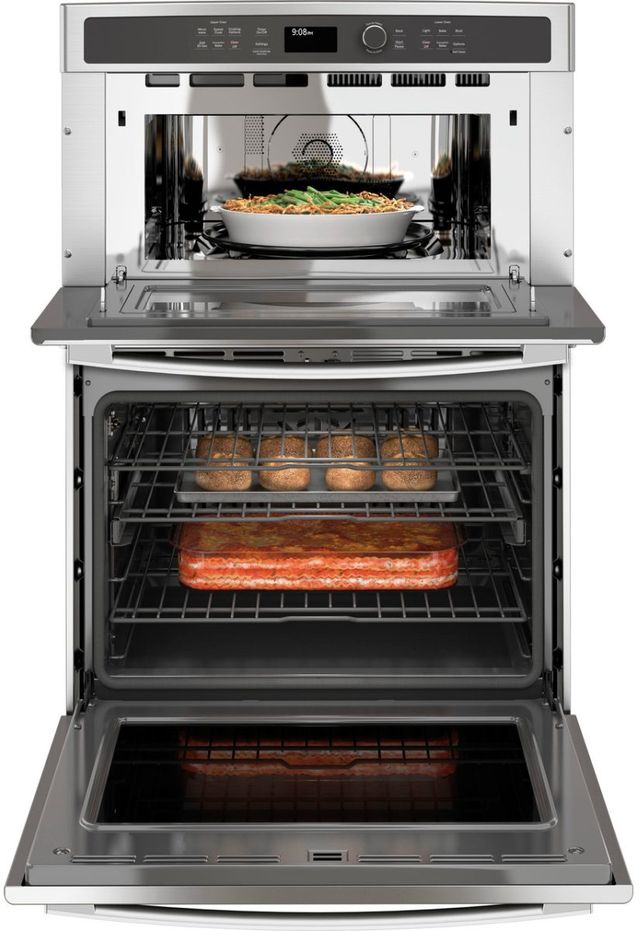 GE Profile™ 30" Stainless Steel Wall Oven/Microwave Combo Electric Wall Oven-7