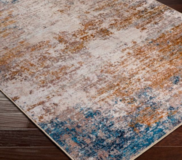 Surya Jefferson Blue/Brown/Taupe 4'x6' Area Rug-2