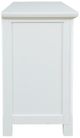 Jofran Inc. Isabella White 54" Mirrored Accent Cabinet-4
