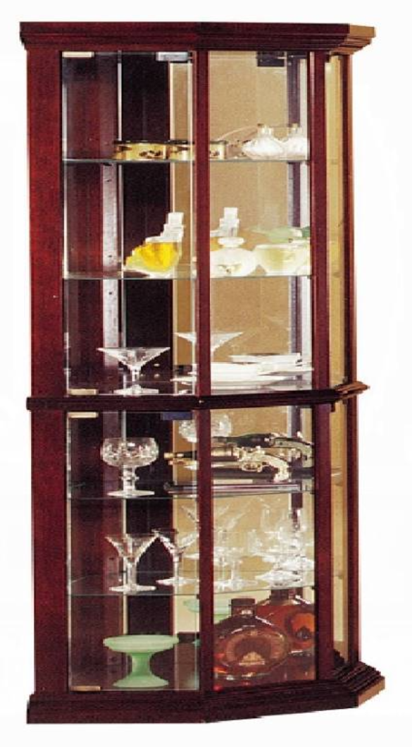 Acme huxley cherry corner curio cabinet discount