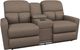 La-Z-Boy® Hawthorn Mocha Power Reclining Loveseat with Console, Headrest, and Lumbar-0
