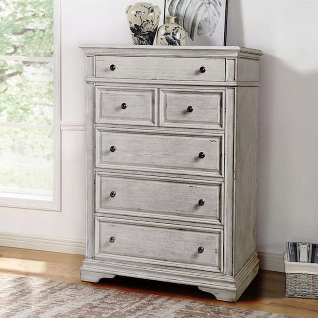 Steve Silver Co. Highland Park Cathedral White Chest-1