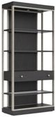 Riverside Furniture Millie Glazed Mocha Etagere-0