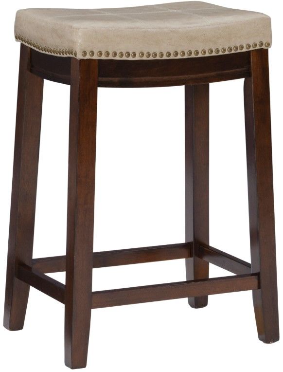 Linon Claridge Beige Counter Stool-0
